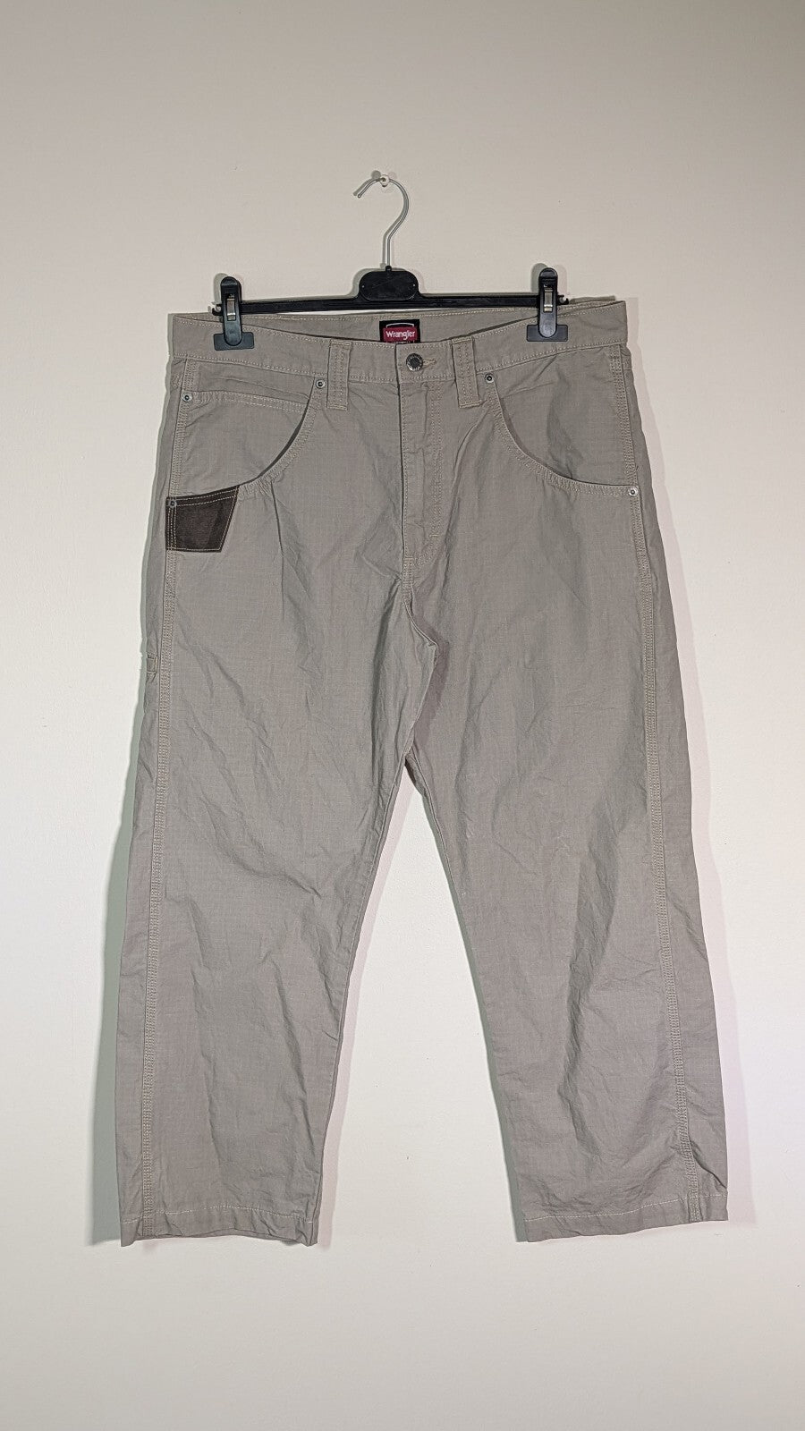 Wrangler Men's Workwear Chino Trousers - Tan - Size 35W 27L