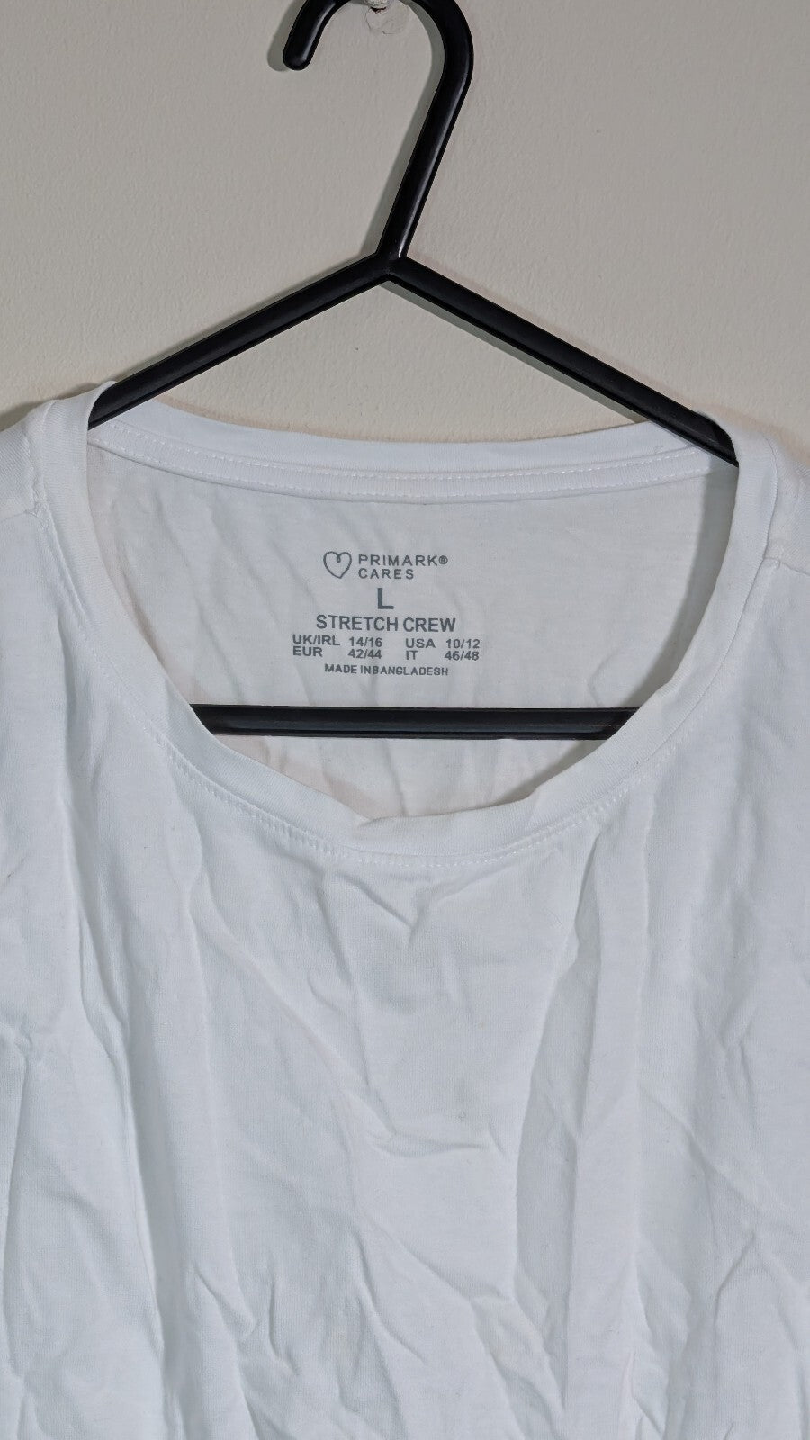 Primark Women's T Shirt - White - Size Large