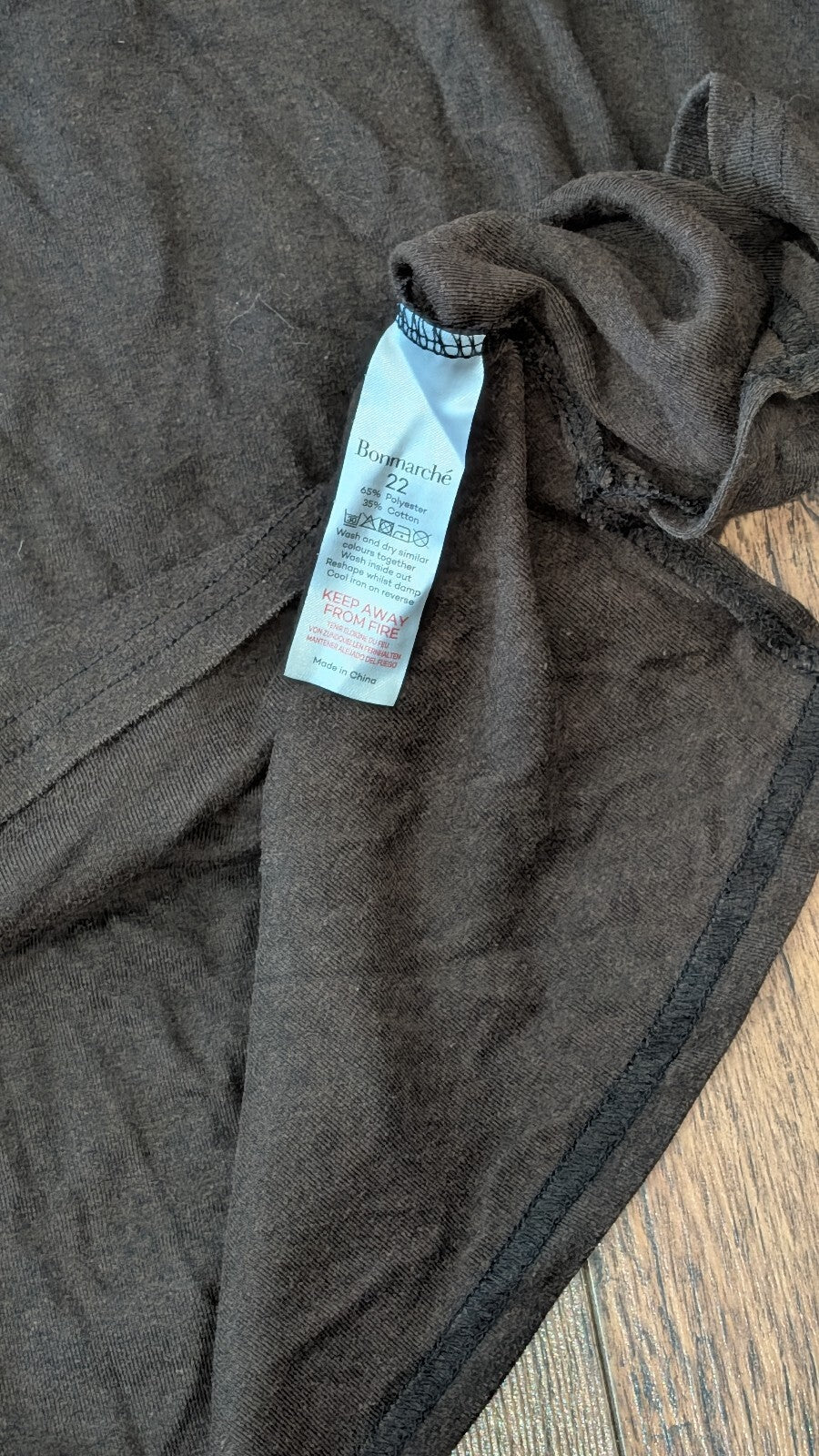 Bonmarche Women's T Shirt - Brown - Size 22