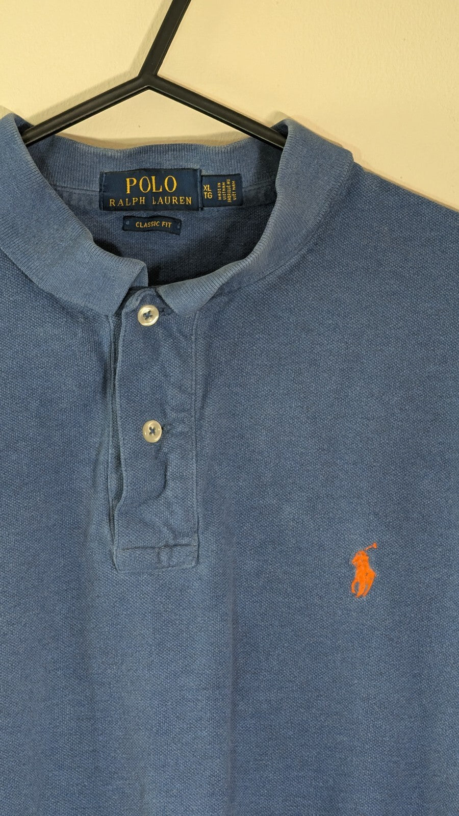 Ralph Lauren Men's Classic Fit Polo T Shirt - Blue - Size XL