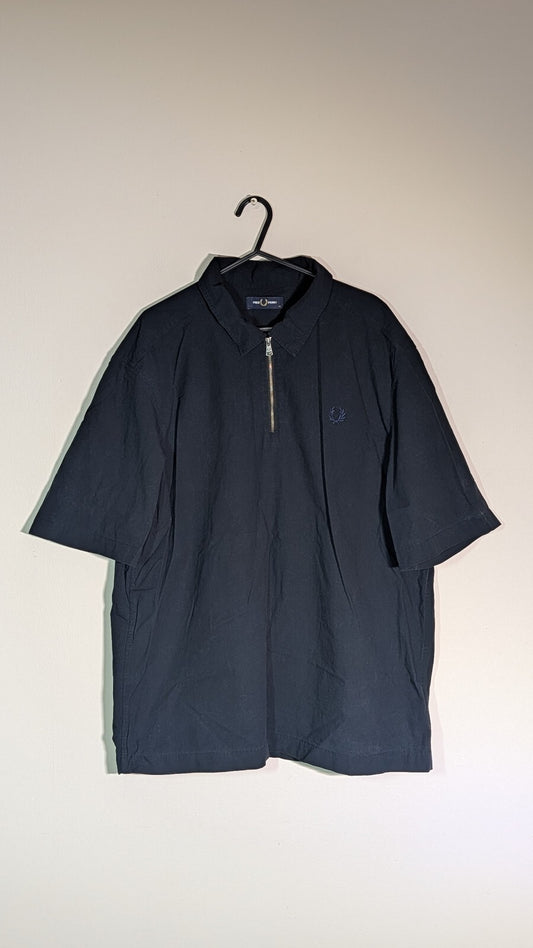 Fred Perry Men's Shirt - Navy - Size XL