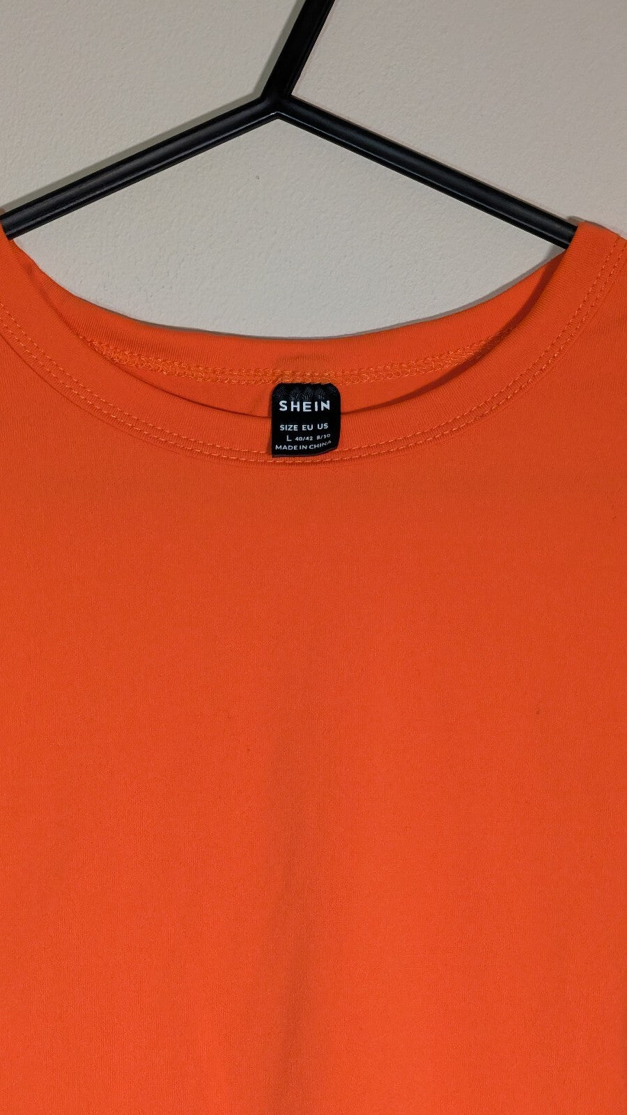 Shein Women's T Shirt - Orange - Size Large