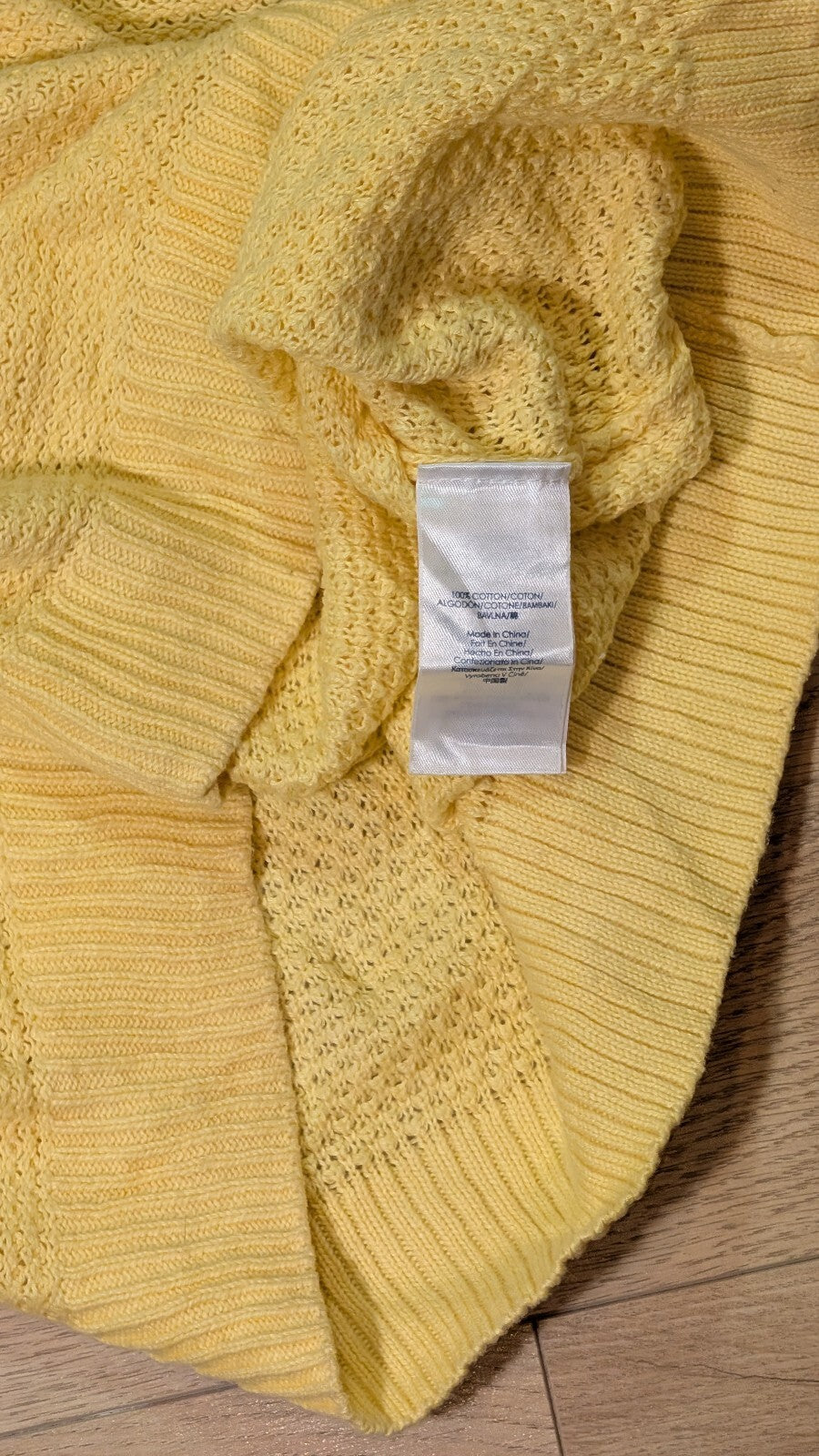 Chaps Women's Sweatshirt Jumper - Yellow - Size Large