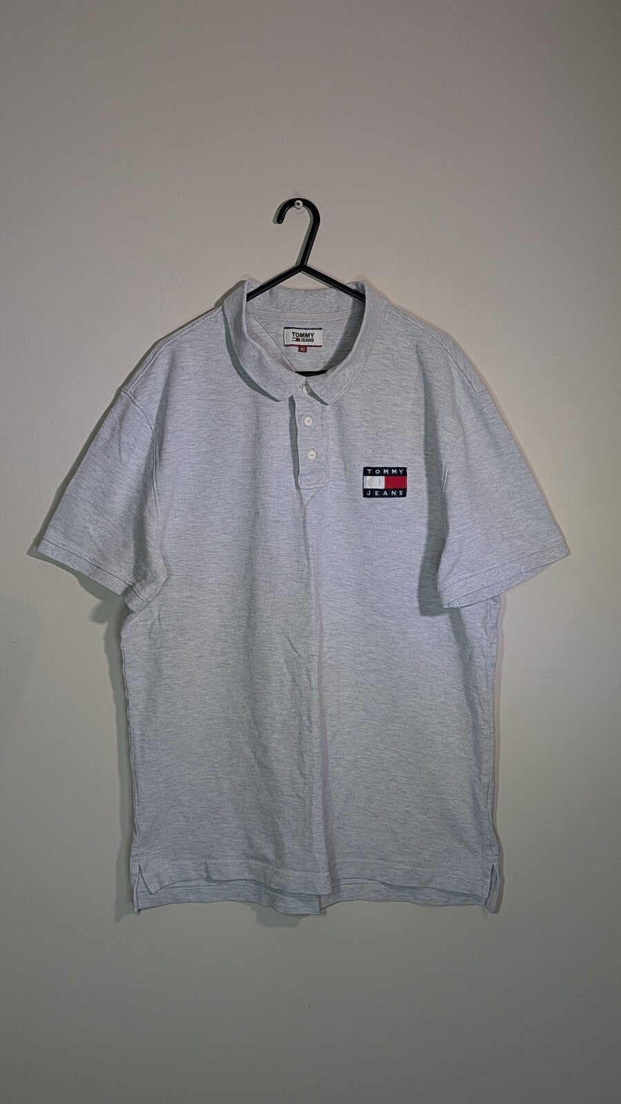 Tommy Hilfiger Men's Polo T Shirt - Grey - Size XL