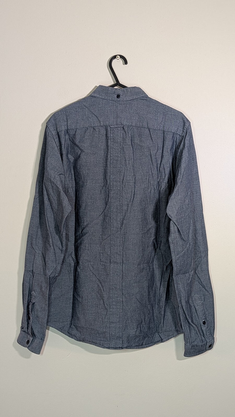 Fred Perry Men's Slim Fit Shirt - Blue - Size Small