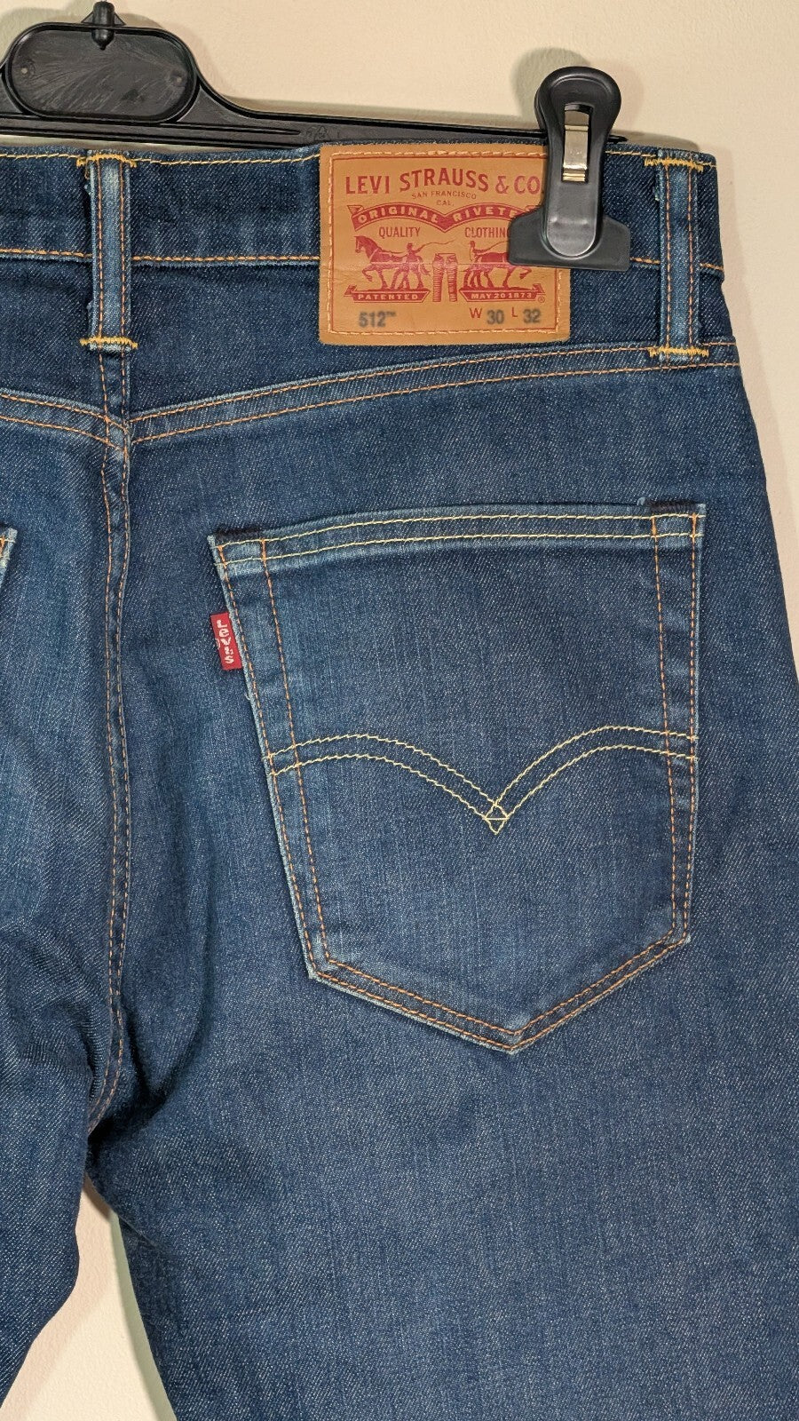 Levi's Men's 512 Slim Taper Jeans - Blue - Size 30W 32L