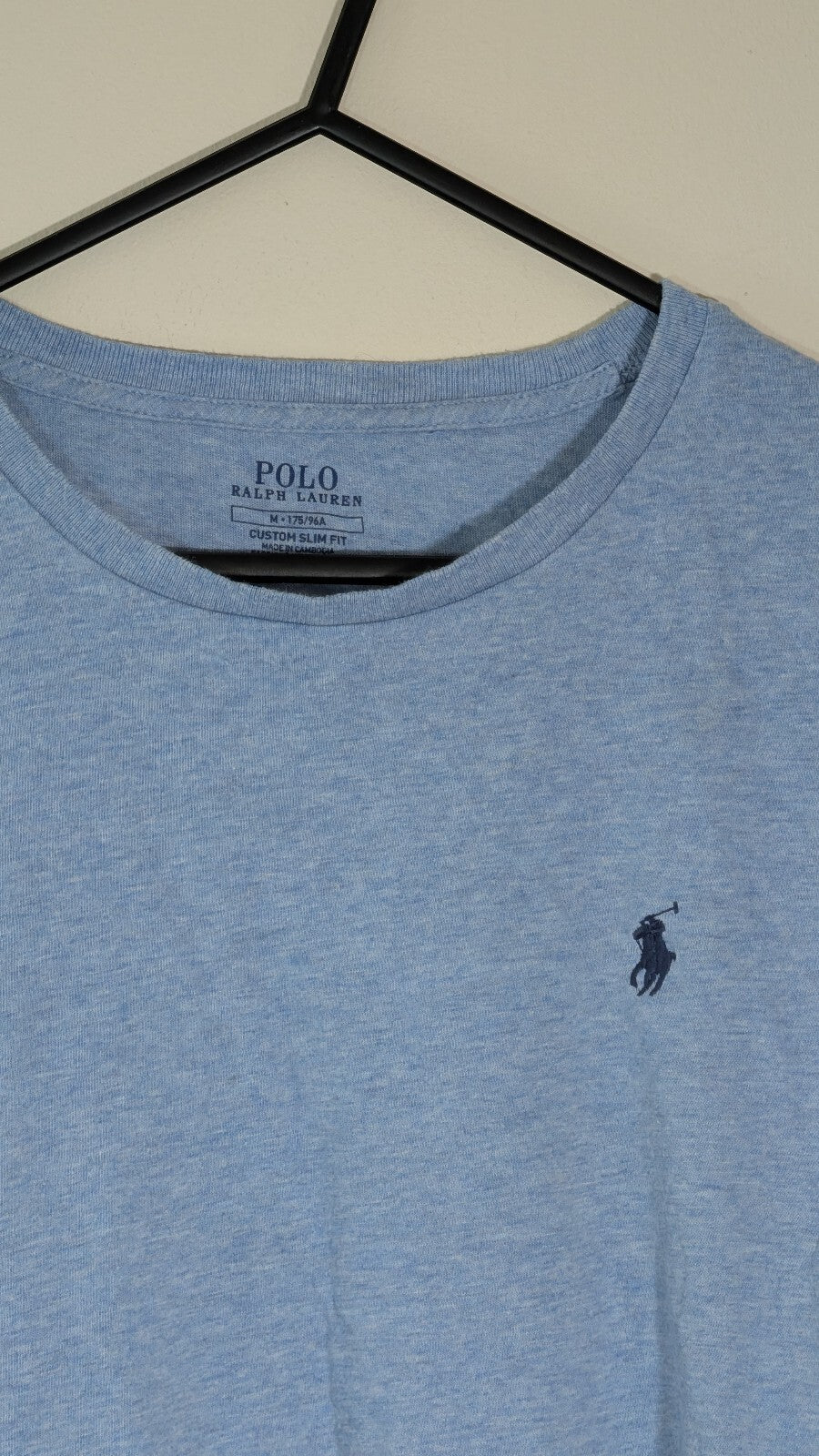 Ralph Lauren Men's Custom Slim Fit T Shirt - Blue - Size Medium