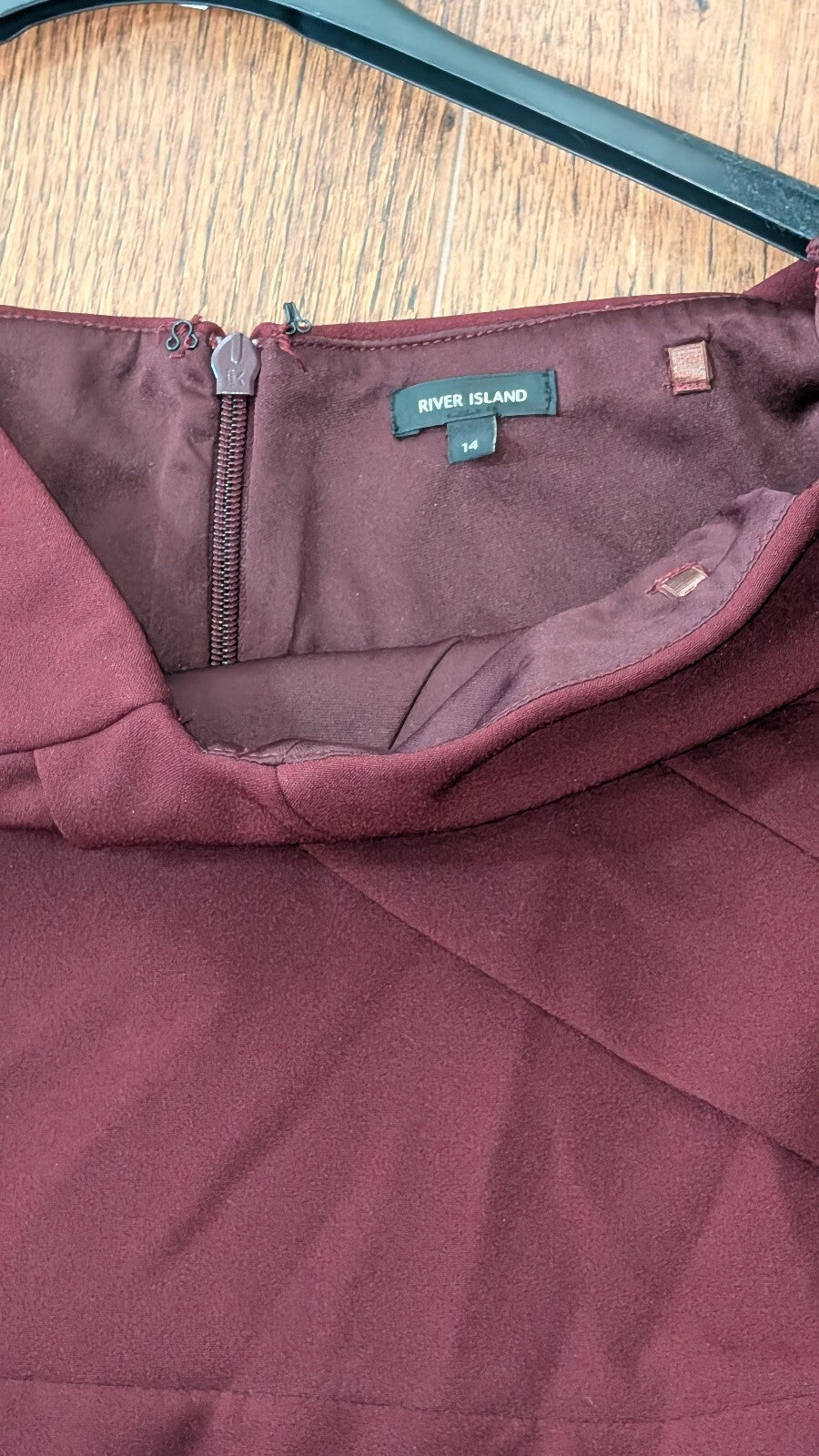 River Island Women's Dress - Burgundy - Size 14