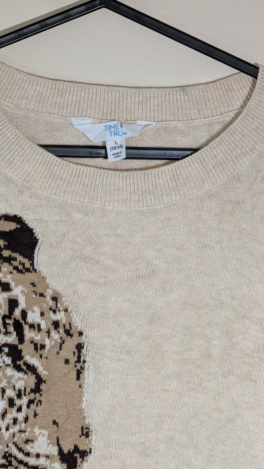 Time And Tru Women's Sweatshirt Jumper - Beige - Size 12