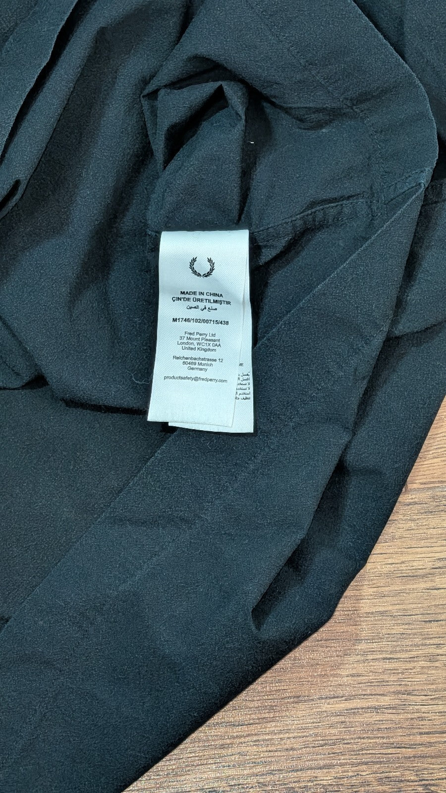 Fred Perry Men's Shirt - Navy - Size XL