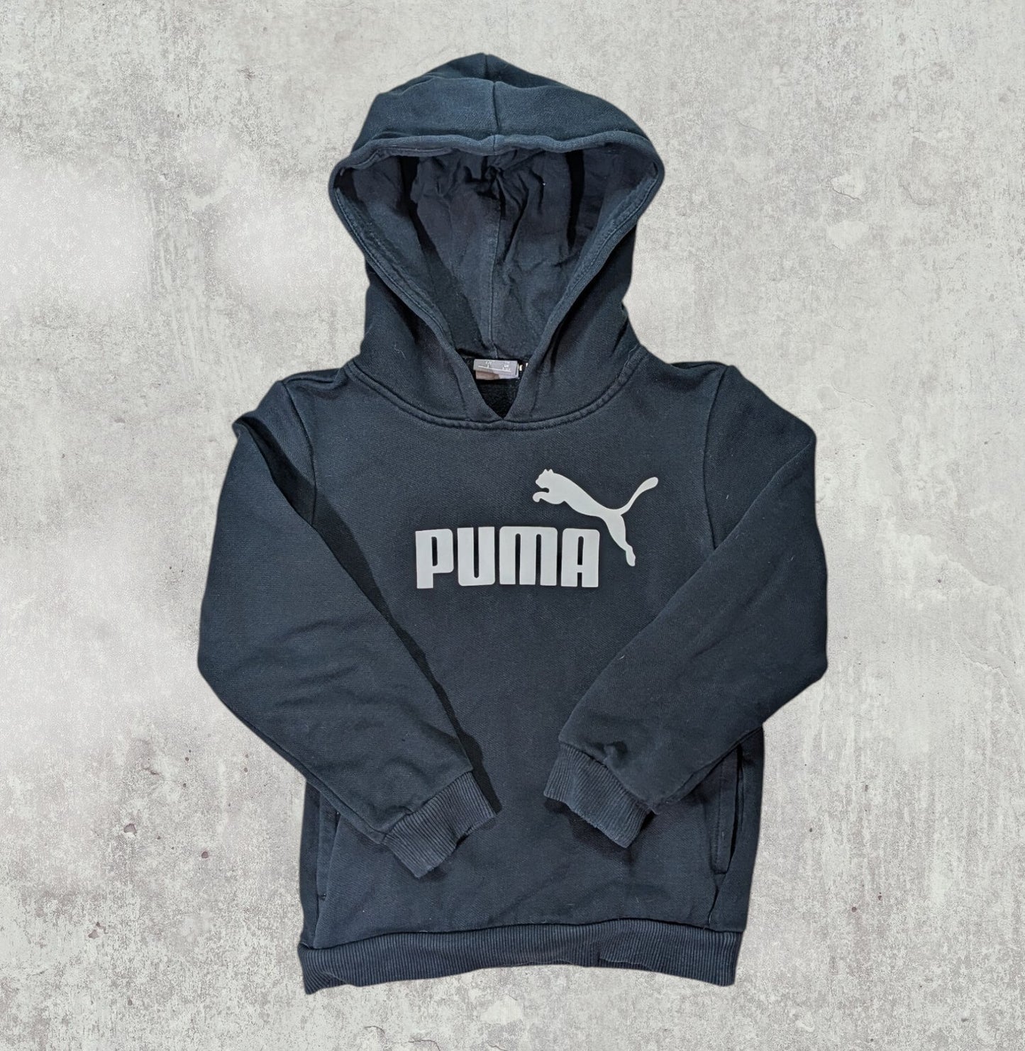 Puma Kid's Boys Hoodie Sweatshirt - Black - Size 5-6 Years