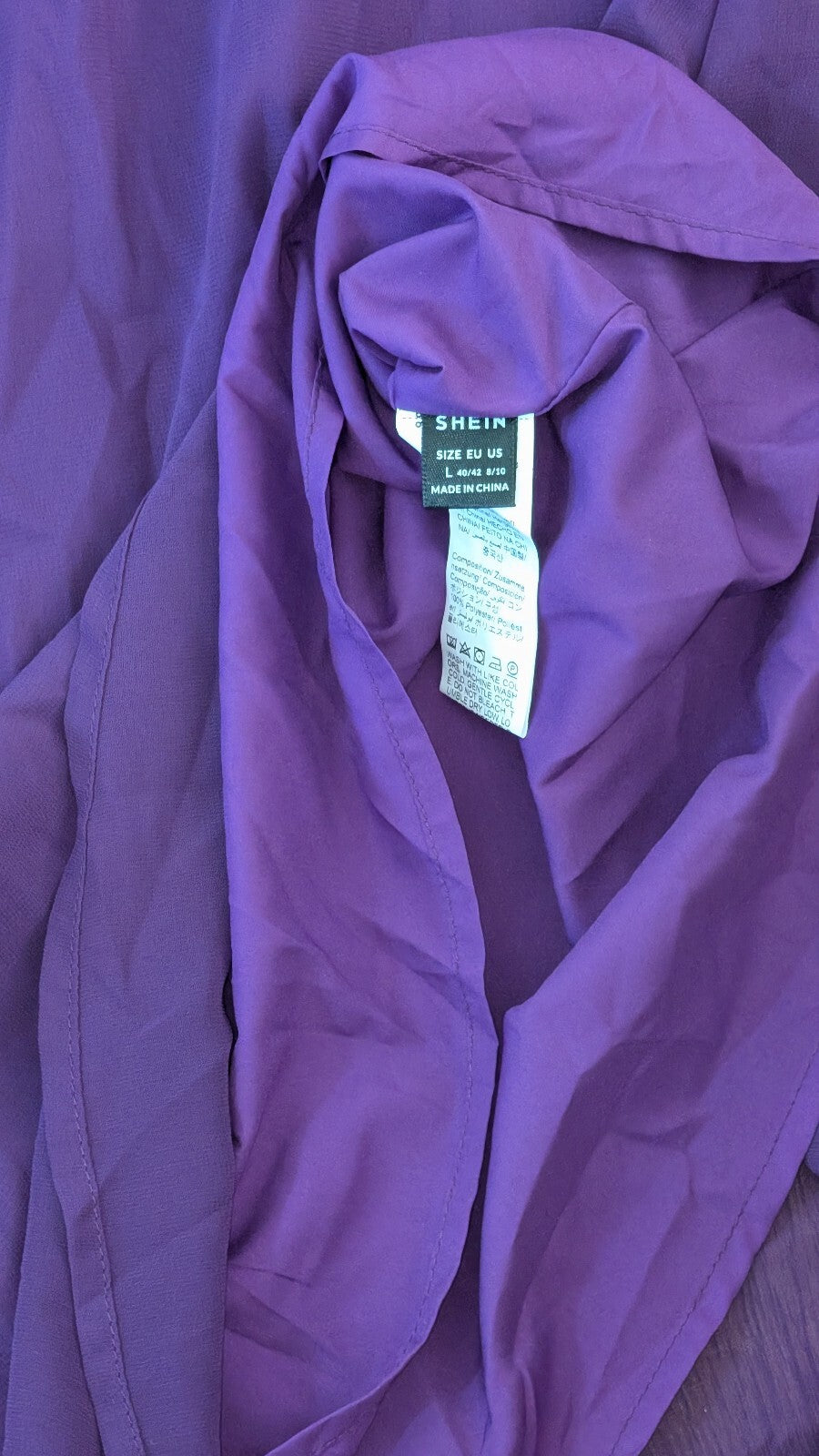 Shein Women's Dress - Purple - Size Large