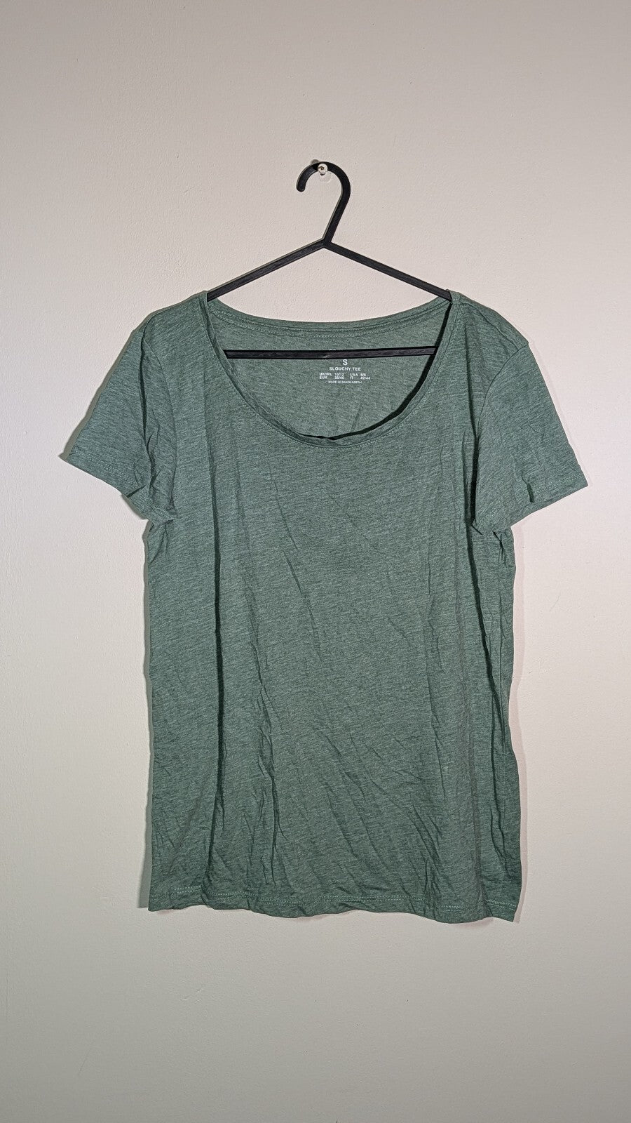 Primark Women's T Shirt - Green - Size Small