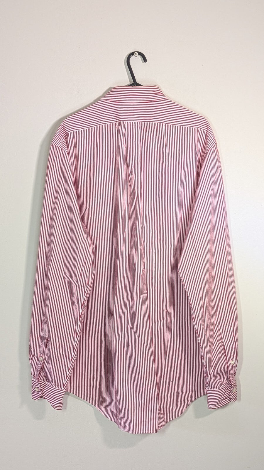 Ralph Lauren Men's Custom Fit Striped Shirt - Red - Size Large