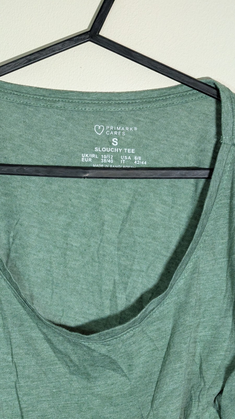 Primark Women's T Shirt - Green - Size Small