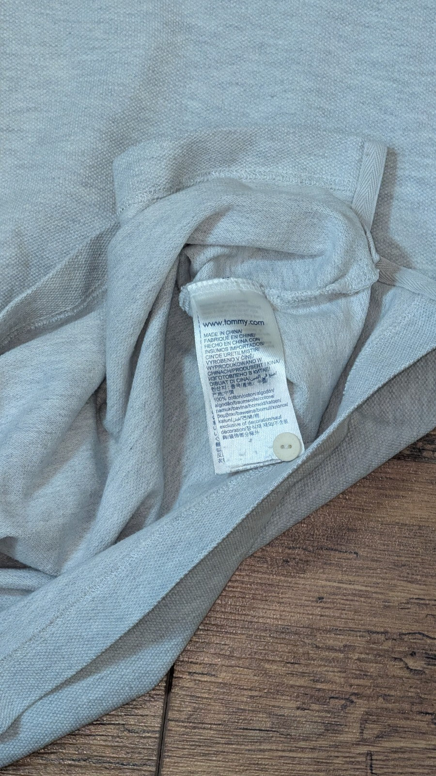 Tommy Hilfiger Men's Polo T Shirt - Grey - Size XL