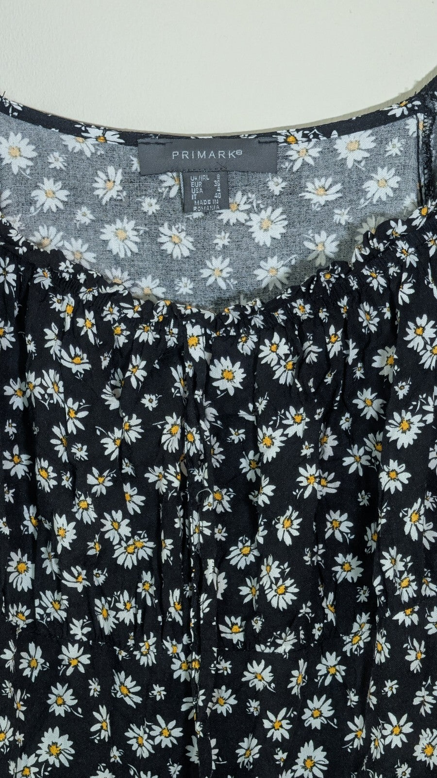 Primark Women's Floral Dress - Black - Size 8