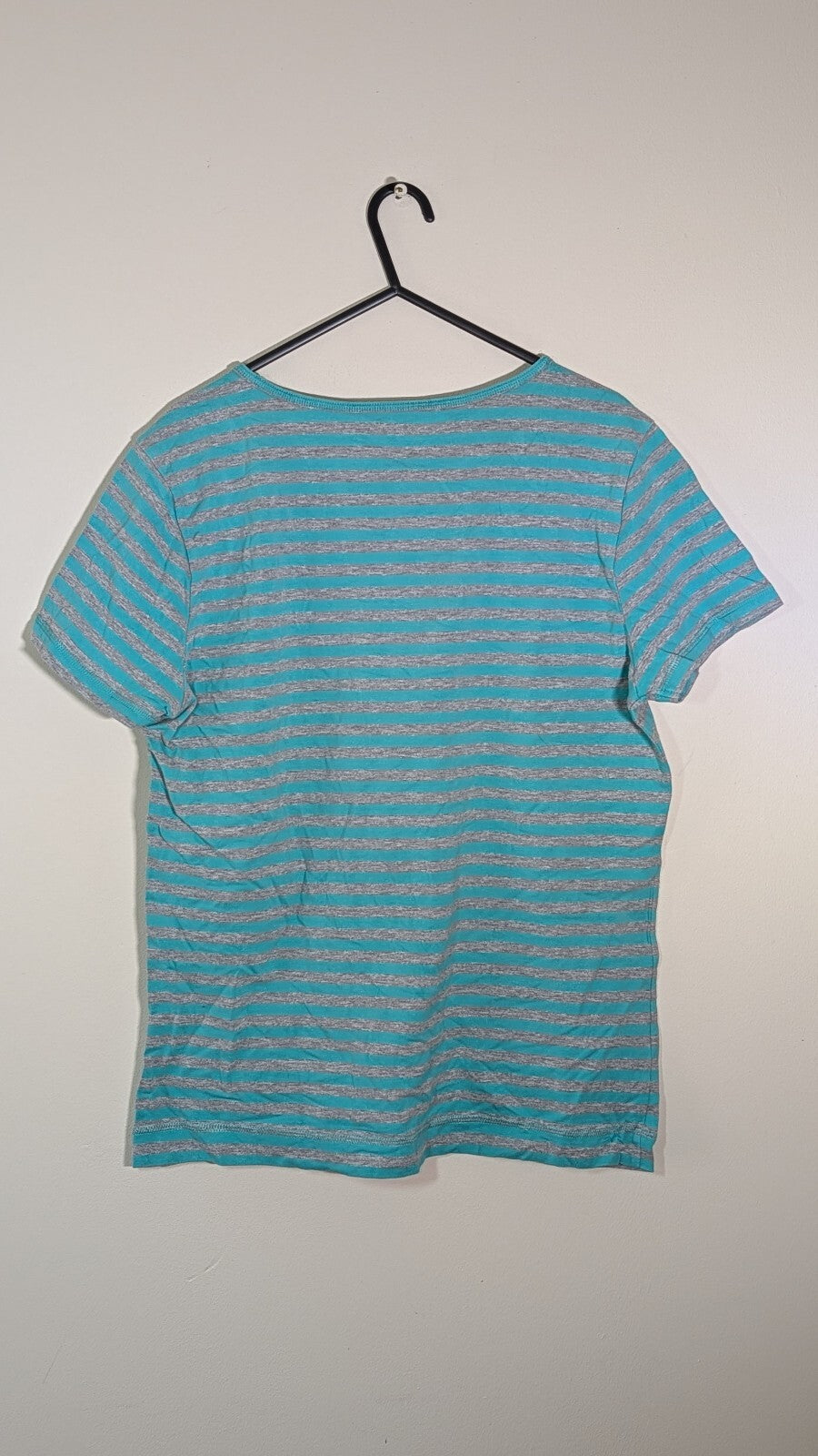 Tu Women's Striped T Shirt - Green - Size 18
