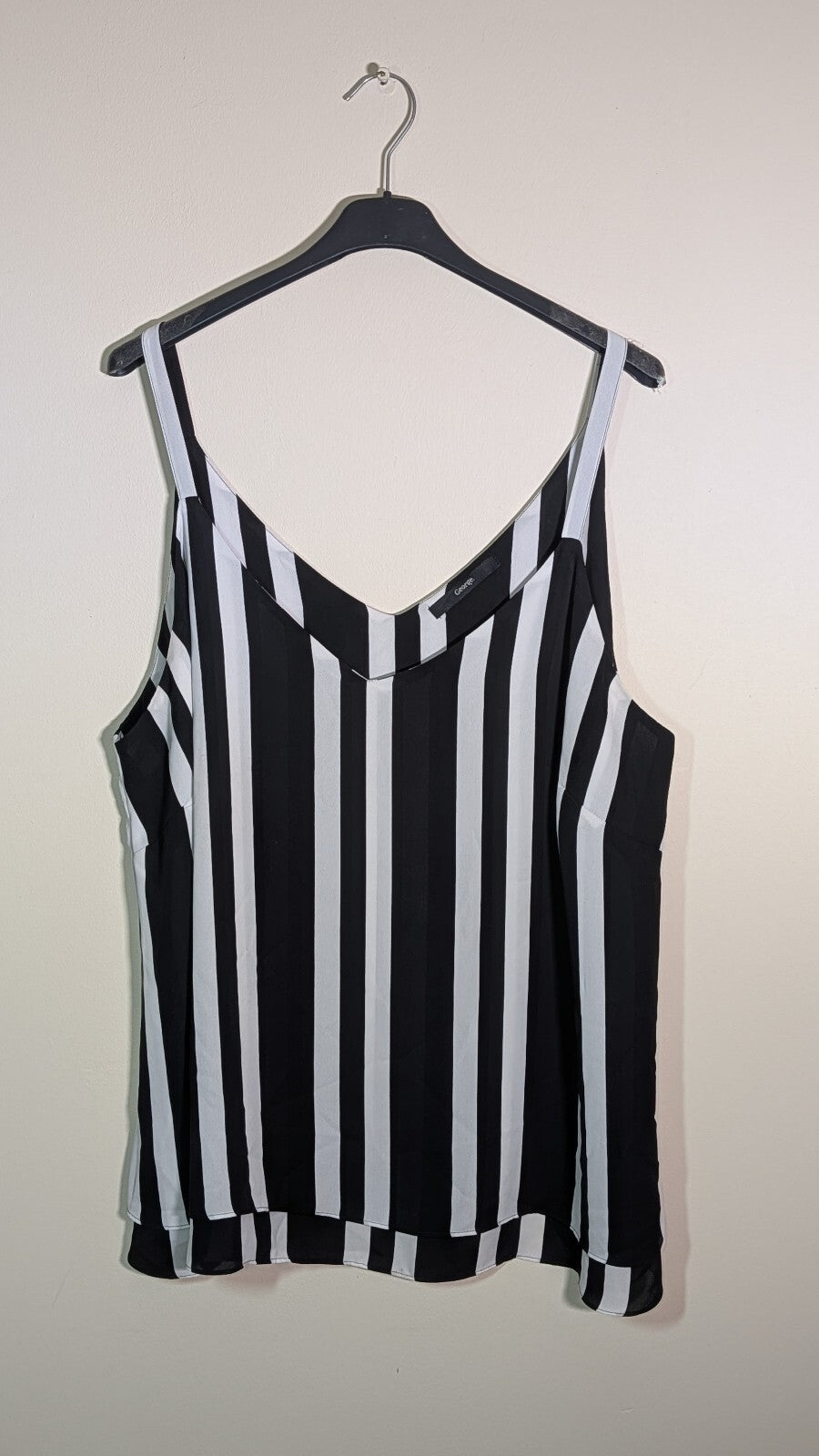 George Women's Vest T Shirt - Black - Size 20