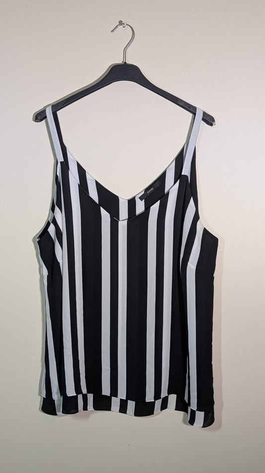 George Women's Vest T Shirt - Black - Size 20
