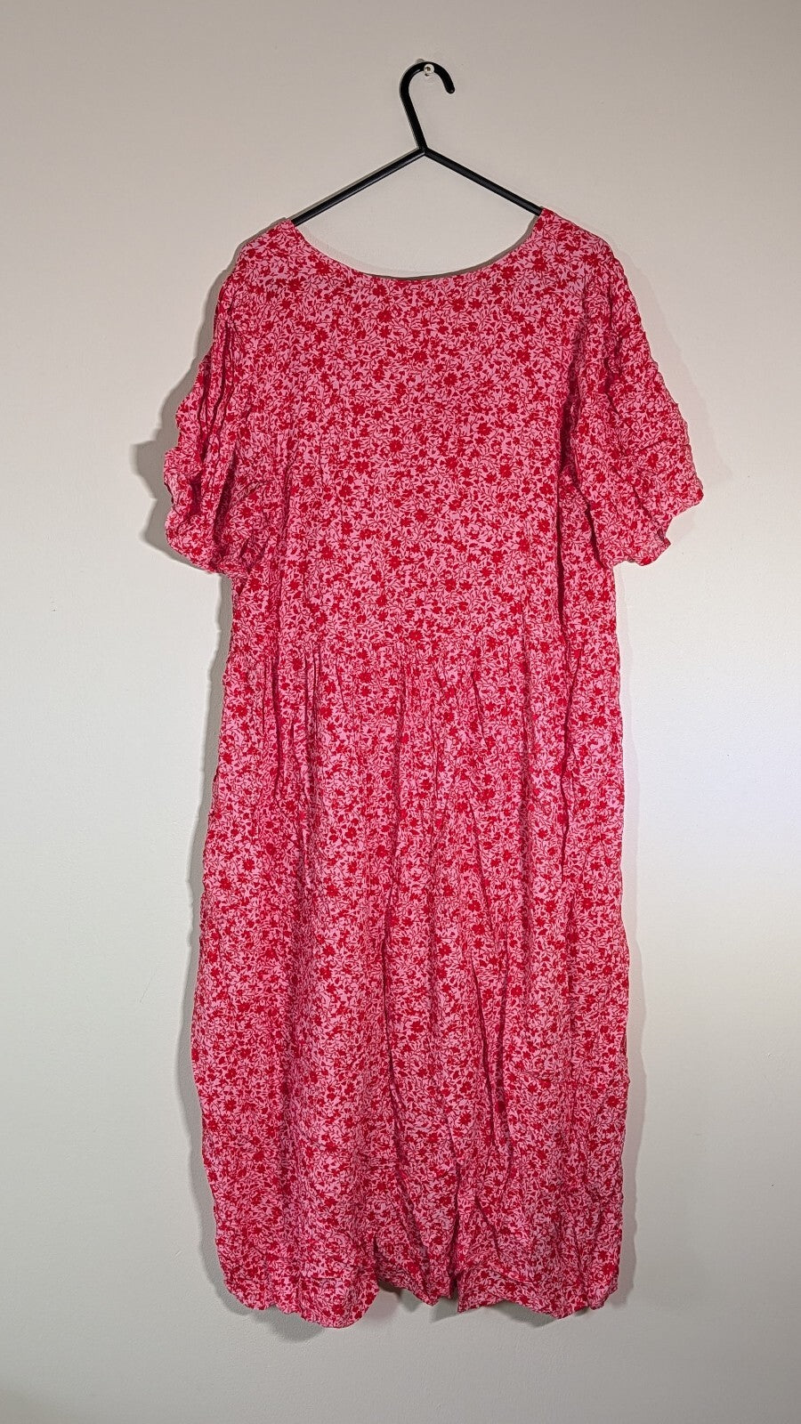 MONKL Women's Floral Dress - Red - Size Medium