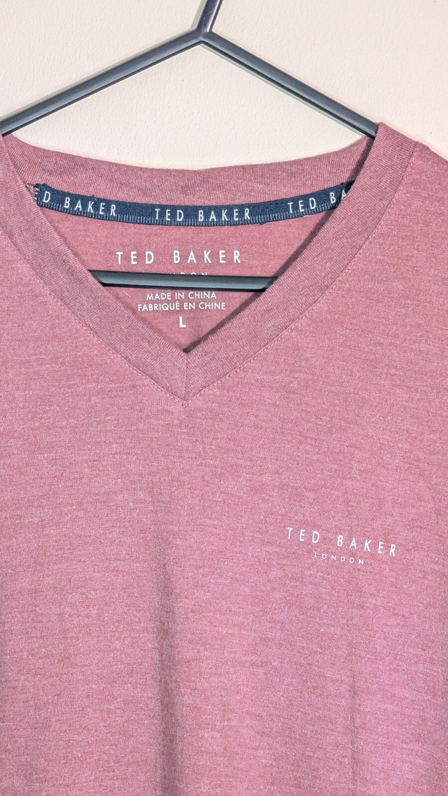 Ted Baker Men's T Shirt - Red - Size Large
