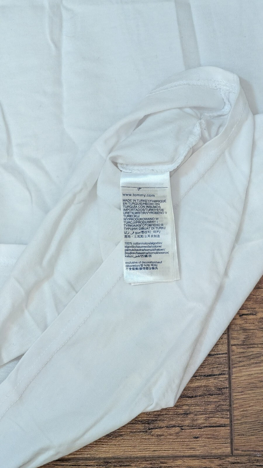 Tommy Hilfiger Men's T Shirt - White - Size Small