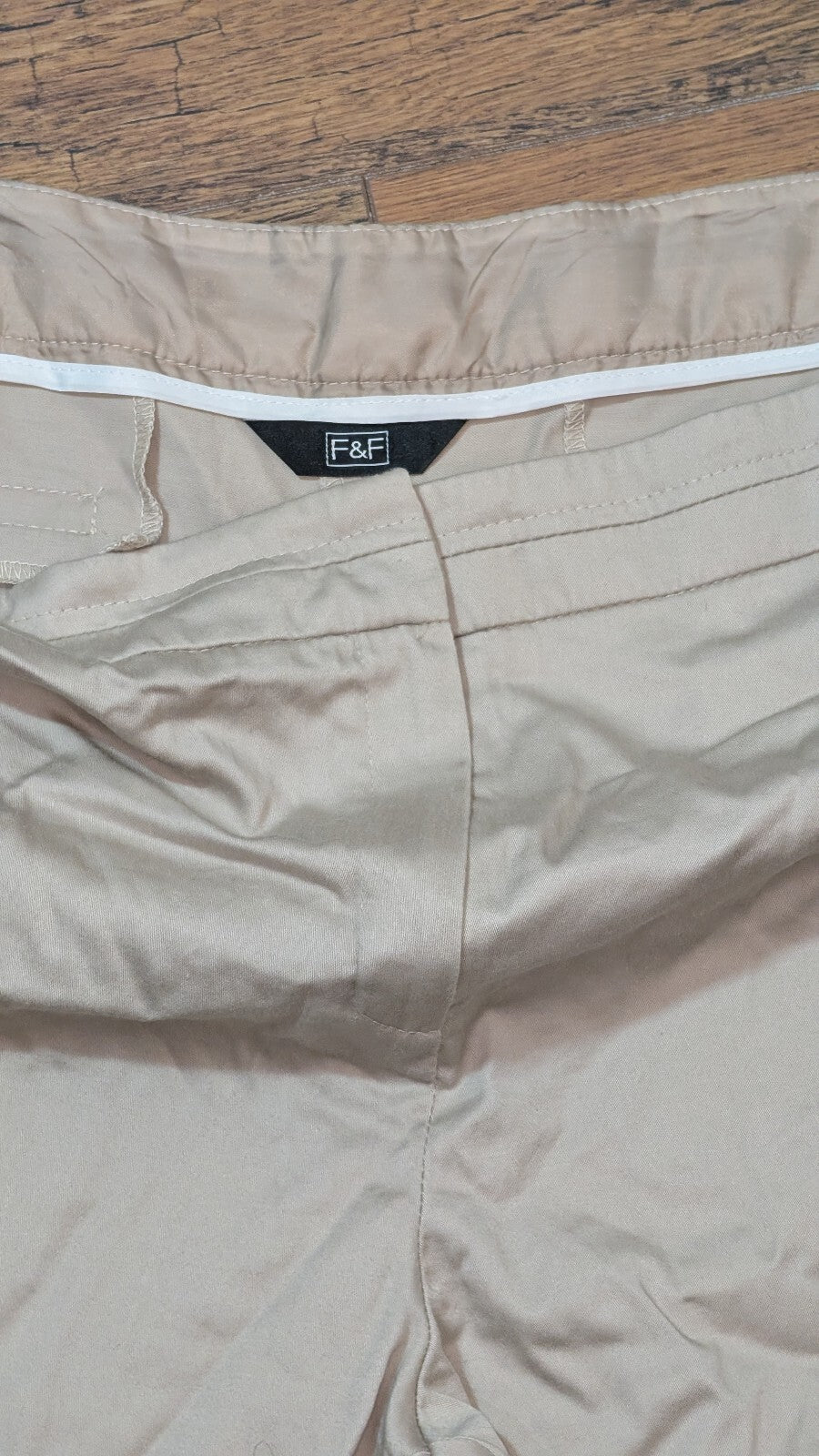 F&F Women's Chino Trousers - Beige - Size 18