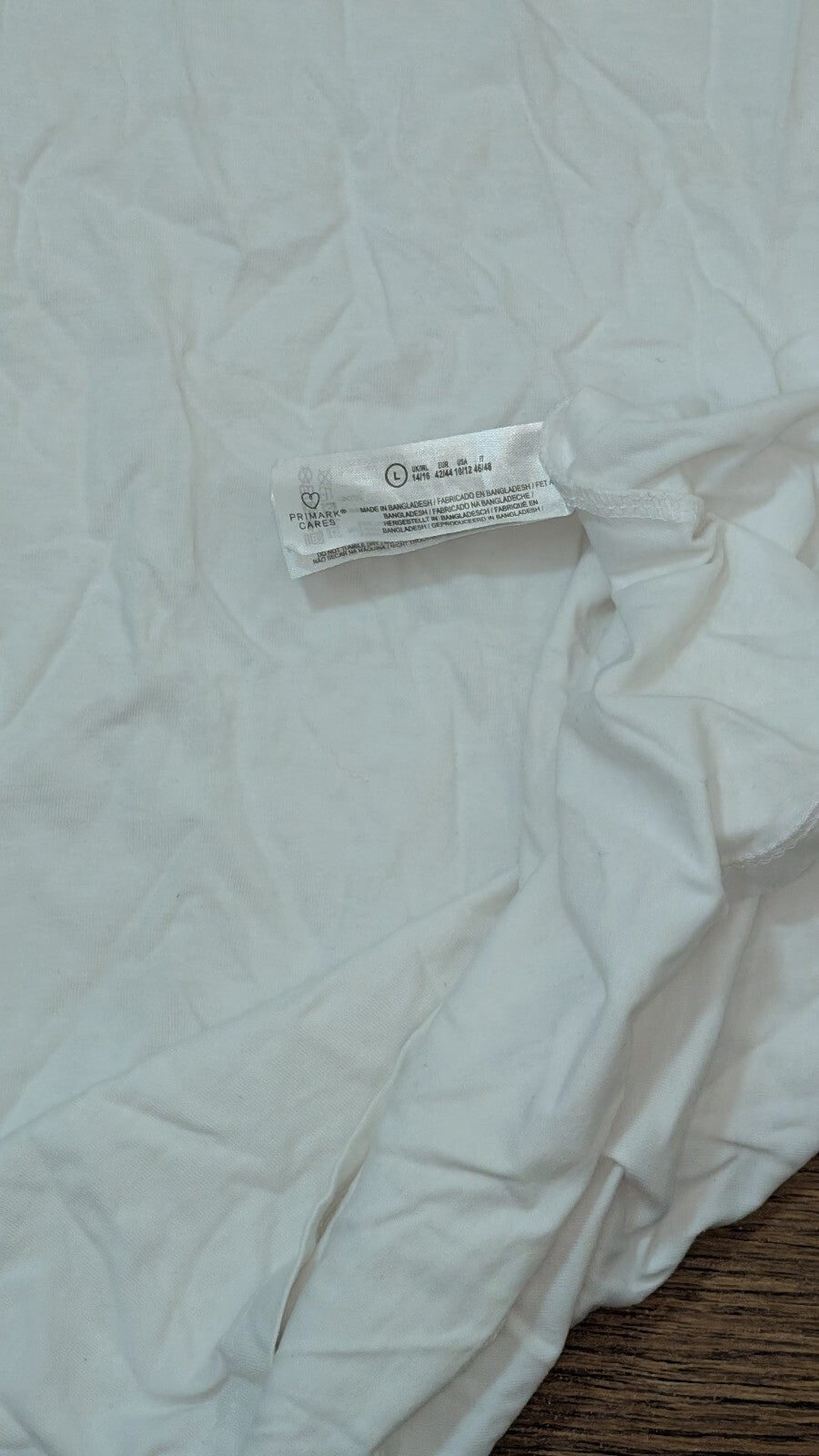 Primark Women's T Shirt - White - Size Large