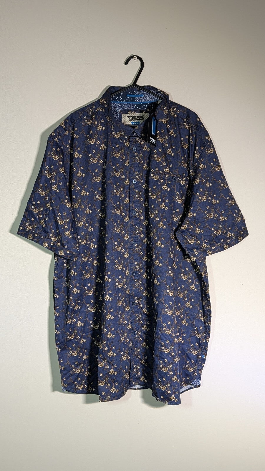 D555 Men's Shirts - Navy - Size XXXL