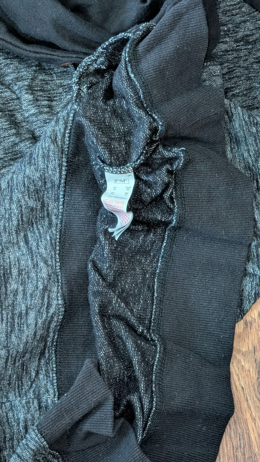 F&F Women's Sweatshirt Jumper - Black - Size 18