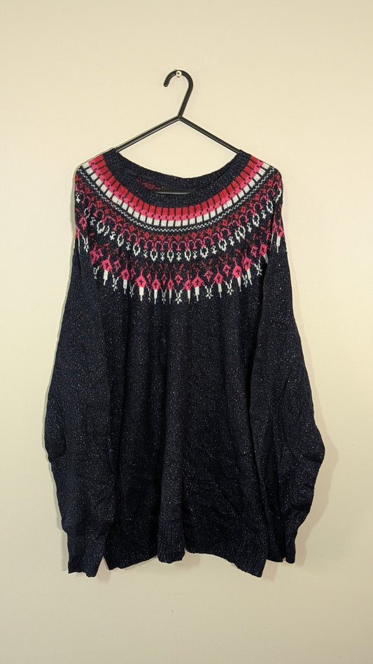 Lane Bryant Women's Sweatshirt Jumper - Navy - Size 14