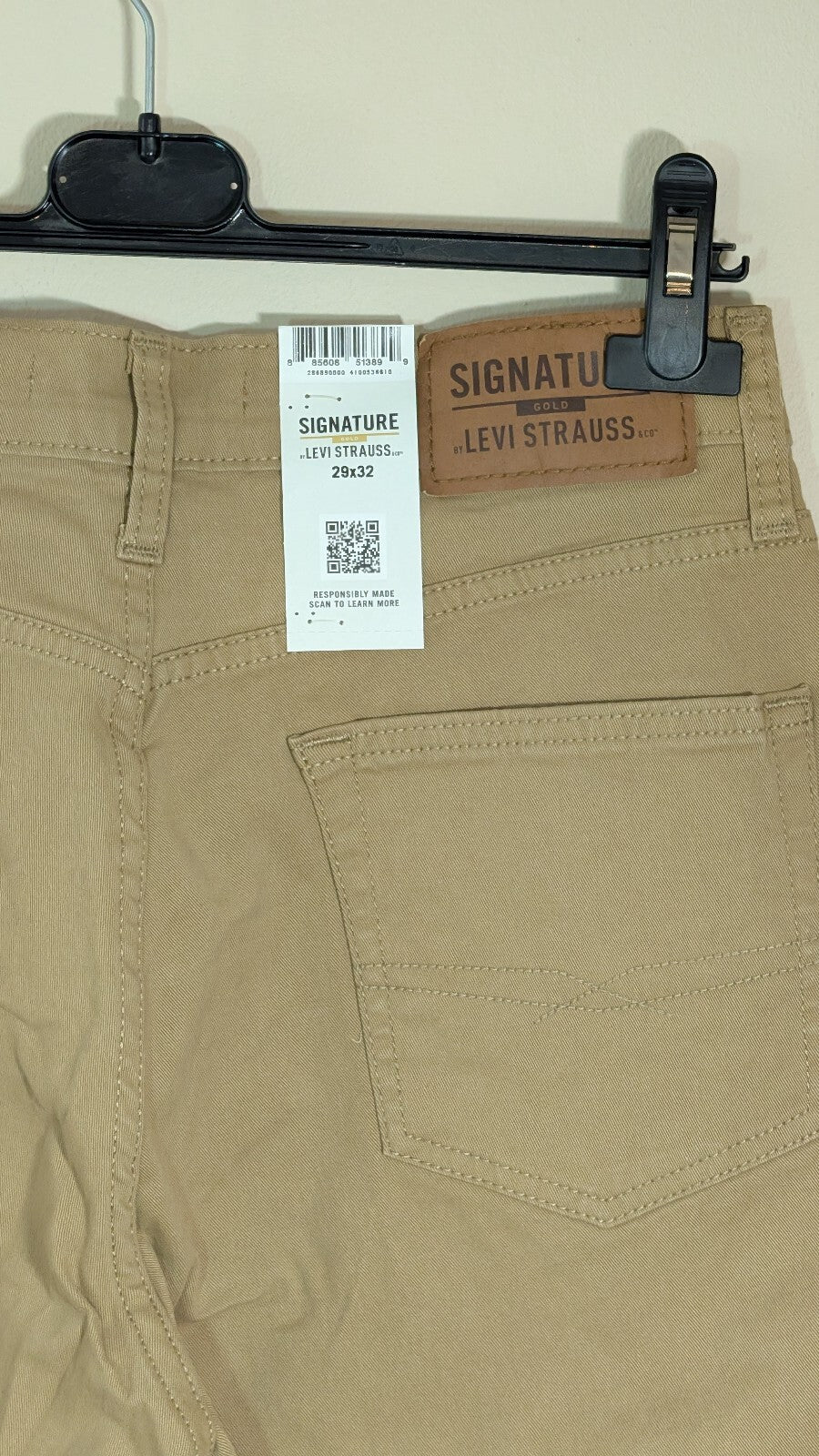 Levi's Men's Athletic Chino Trousers - Tan - Size 29W 32L