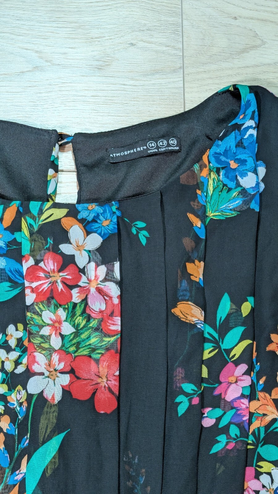 Atmosphere Women's Floral Dress - Black - Size 14