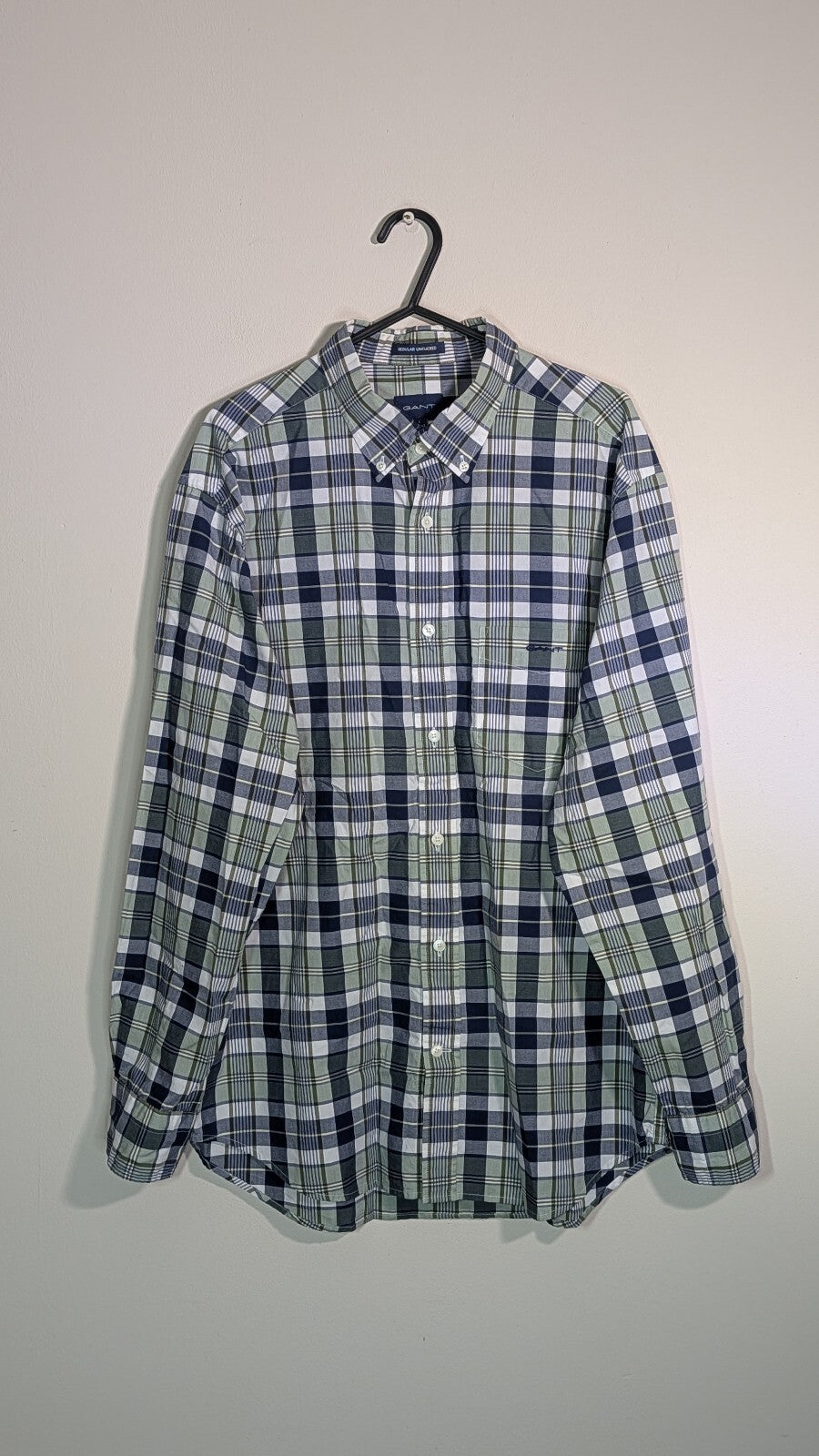 Gant Men's Check Shirt - Green - Size Large