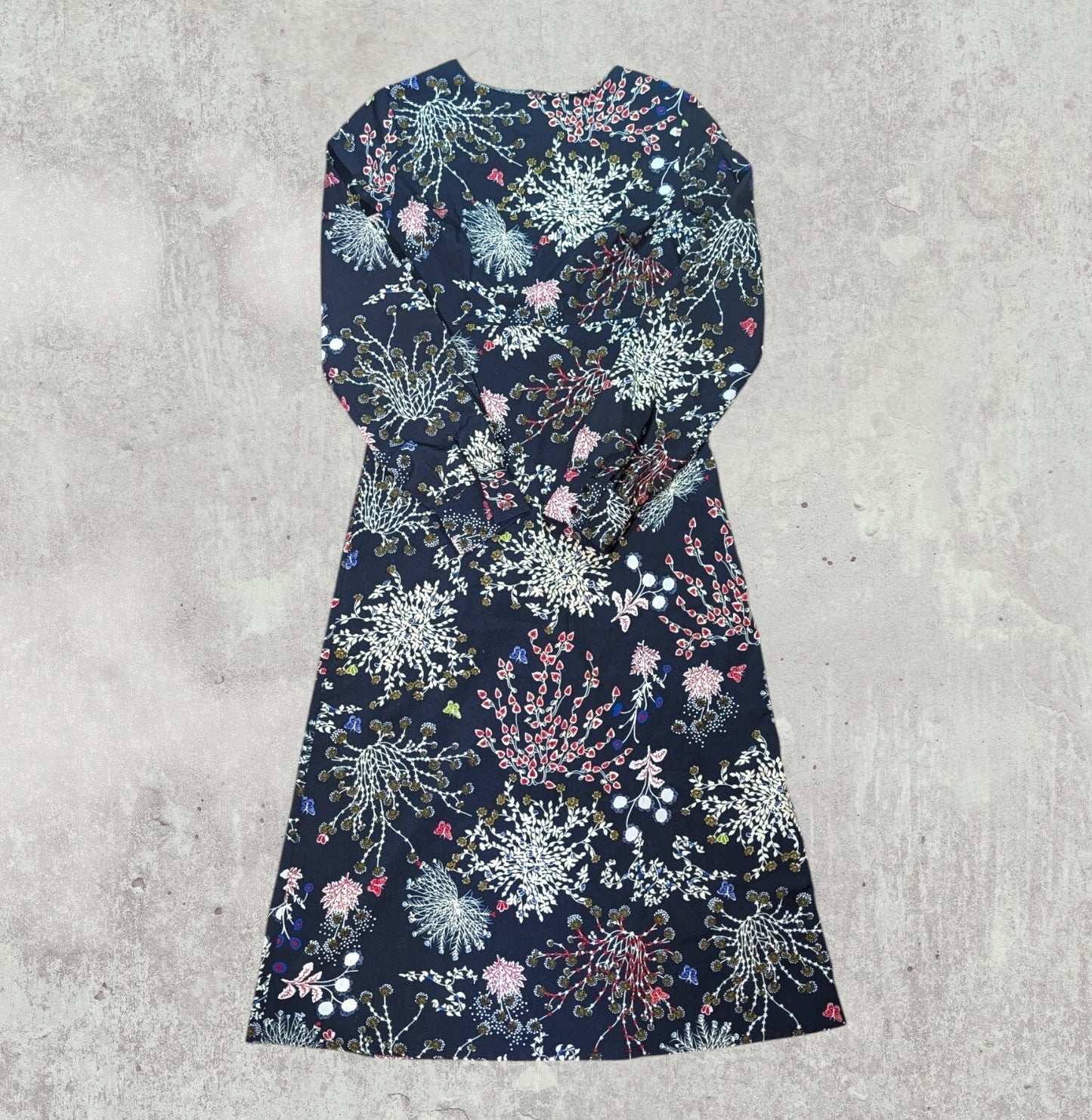 Atmosphere Women's Floral Dress - Navy - Size 6