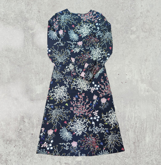Atmosphere Women's Floral Dress - Navy - Size 6