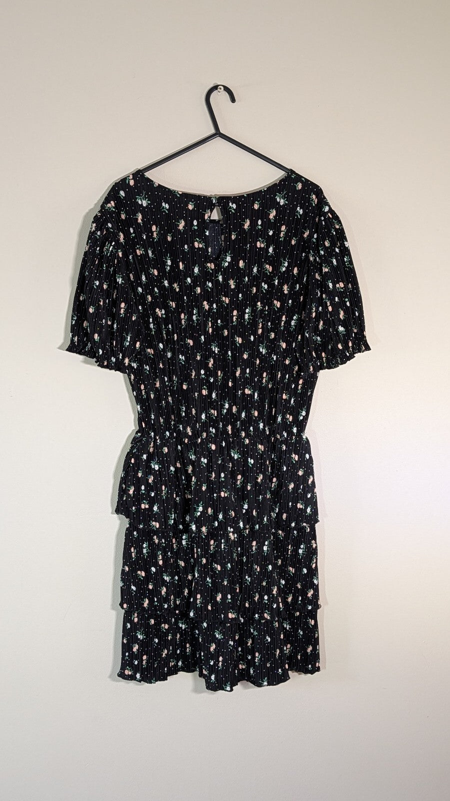 H&M Women's Floral Dress - Black - Size Small