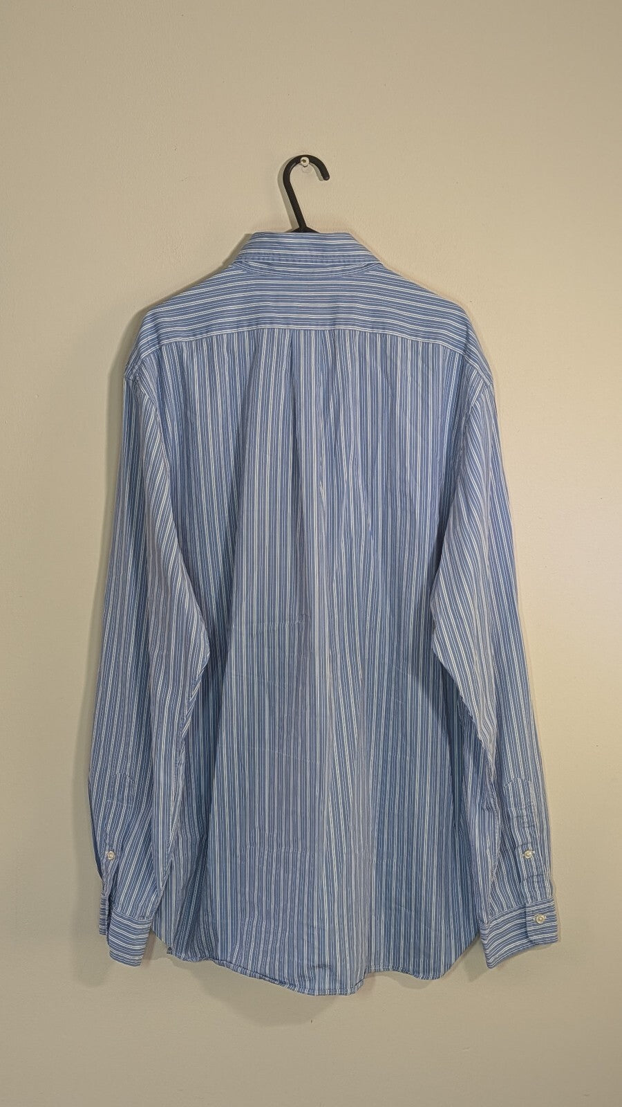 Ralph Lauren Men's Slim Fit Striped Shirt - Blue - Size XXL