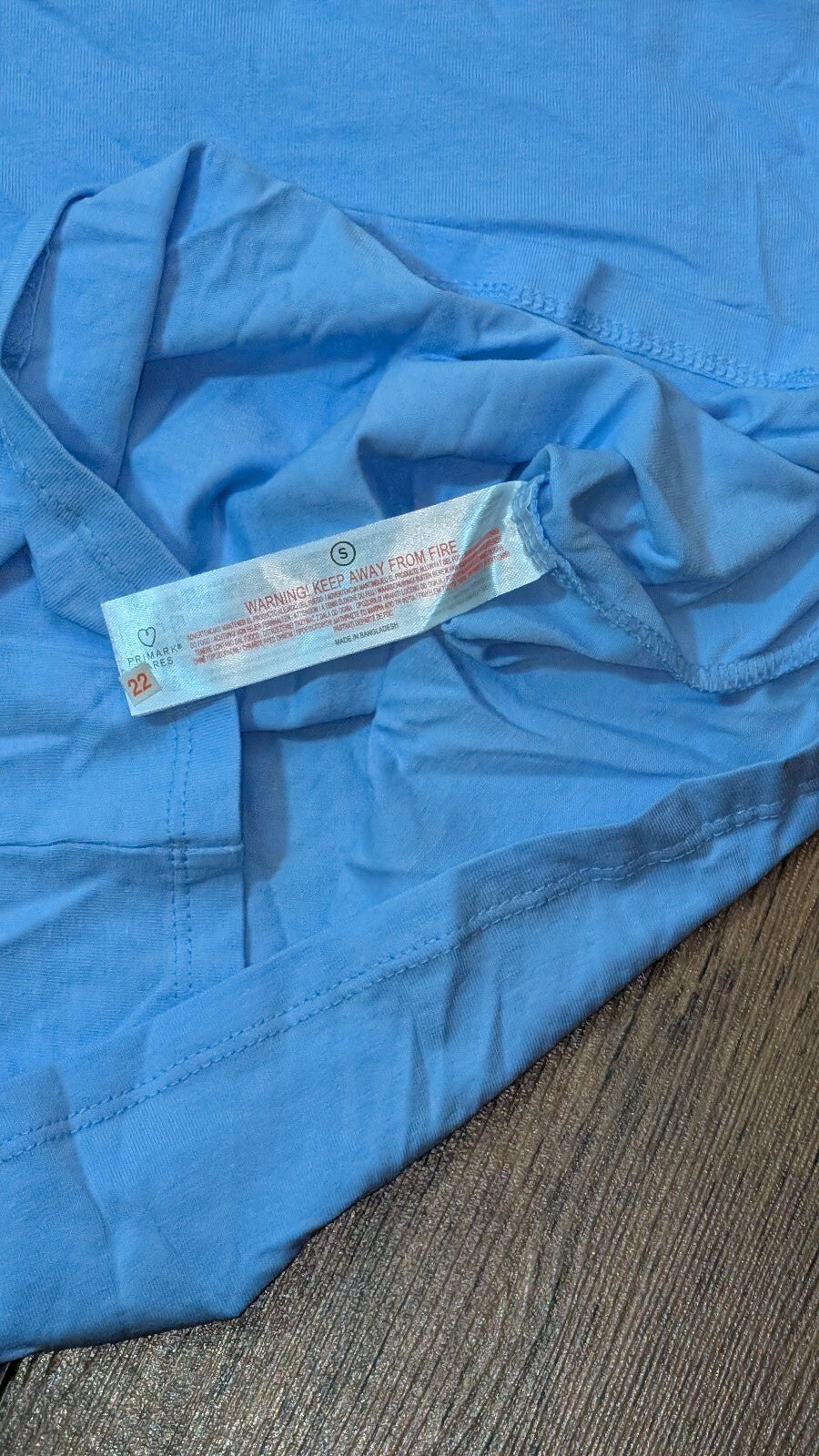 Primark Women's Vest - Blue - Size Small