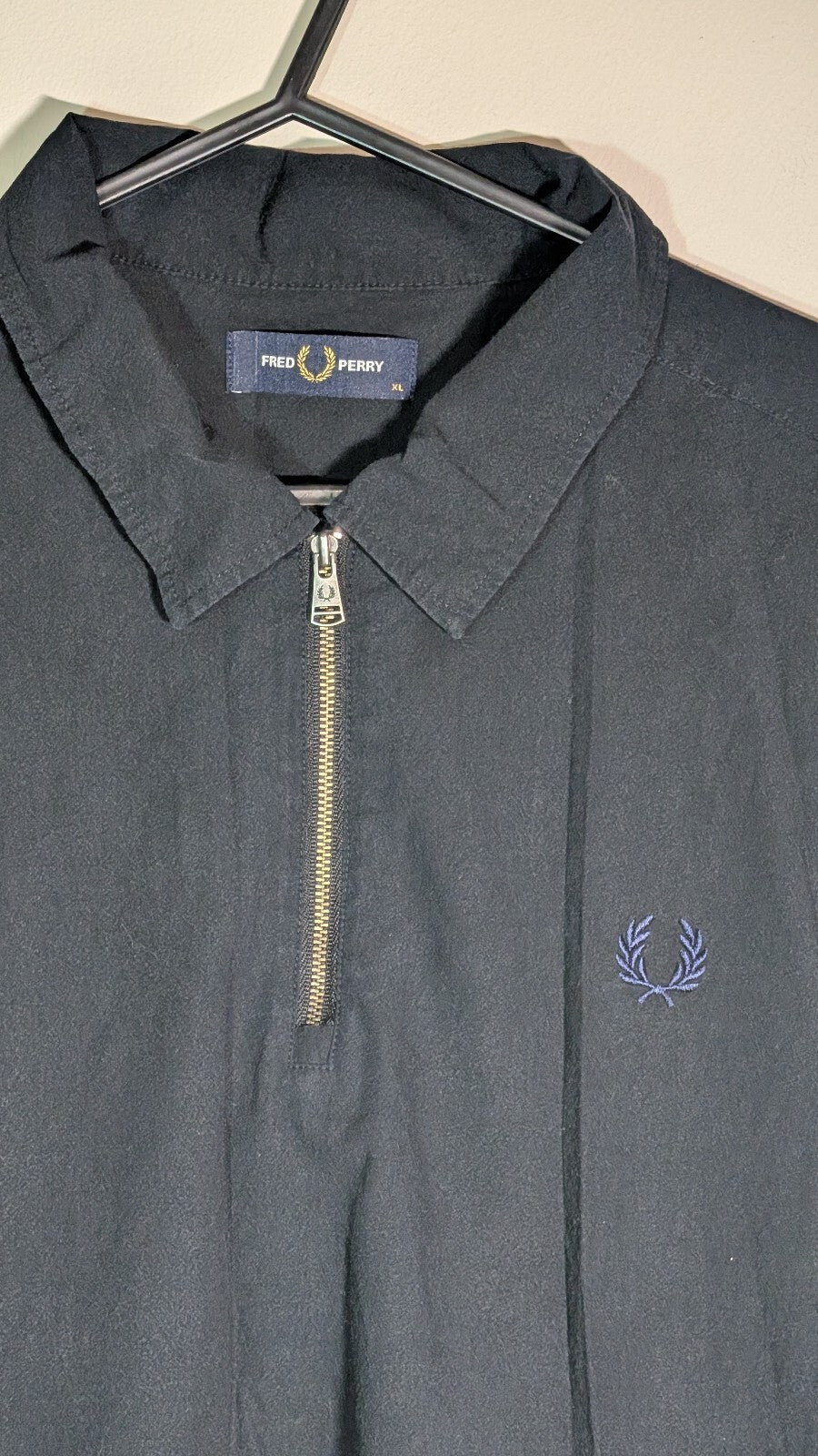 Fred Perry Men's Shirt - Navy - Size XL