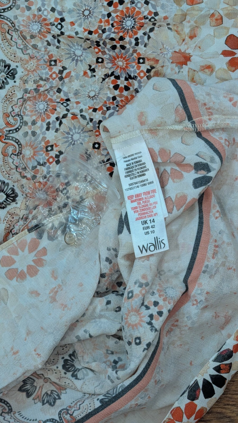 Wallis Women's Floral Dress - White - Size 14