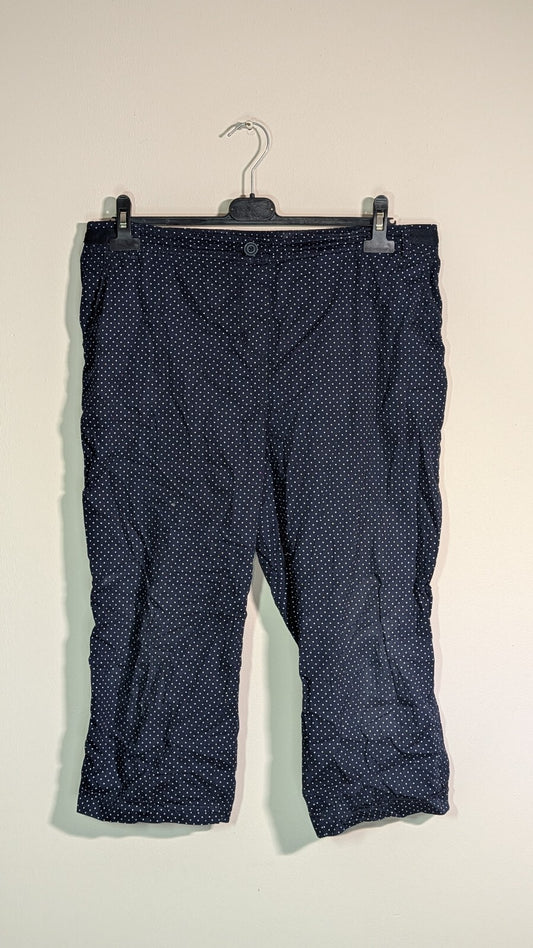 Bonmarche Women's Trousers - Navy - Size 16