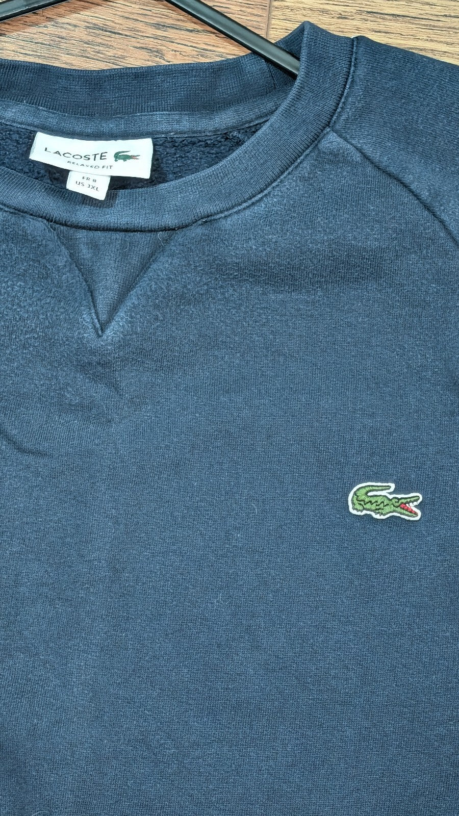 Lacoste Men's Sweatshirt Jumper - Navy - Size 8 / XXXL