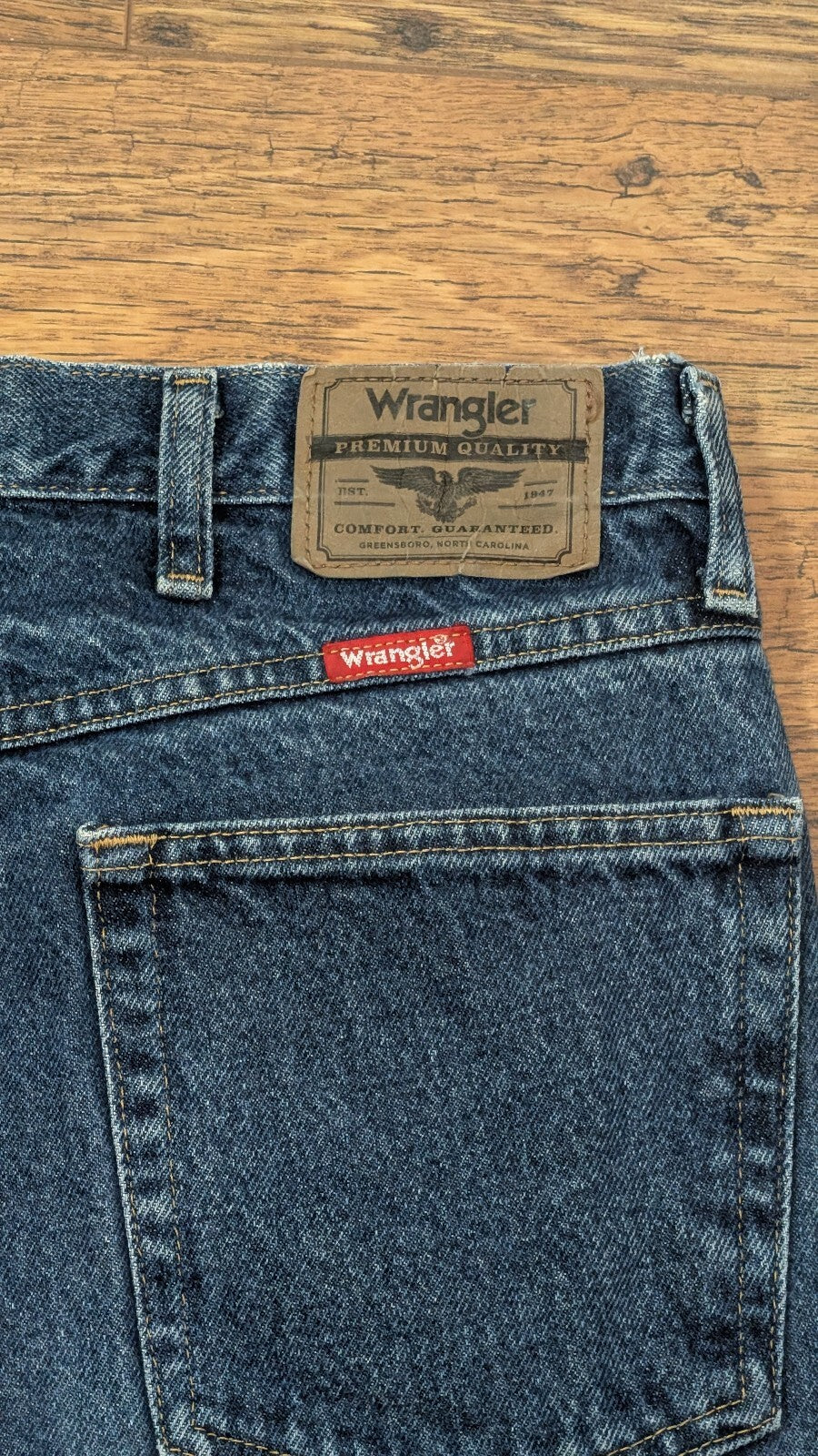 Wrangler Men's Regular Jeans - Blue - Size 35W 34L