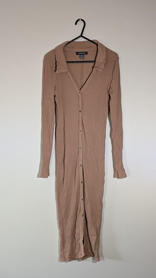 Primark Women's Dress - Tan - Size 8