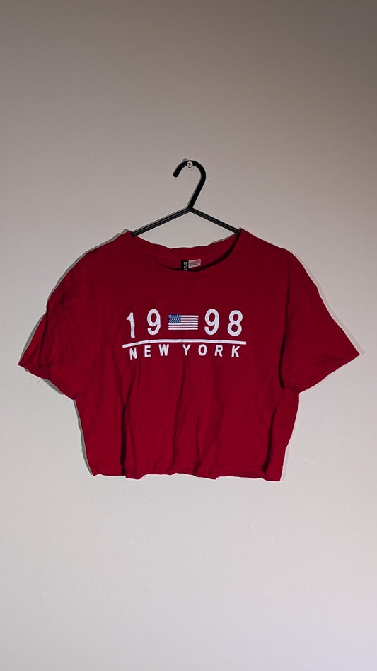 H&M Women's T Shirt - Red - Size XS