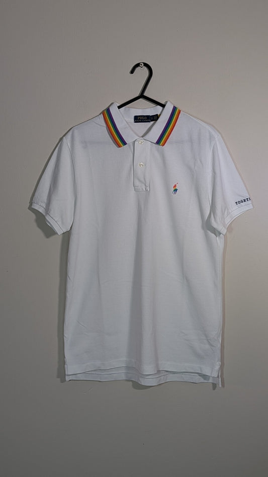 Ralph Lauren Men's Polo T Shirt - White - Size Small