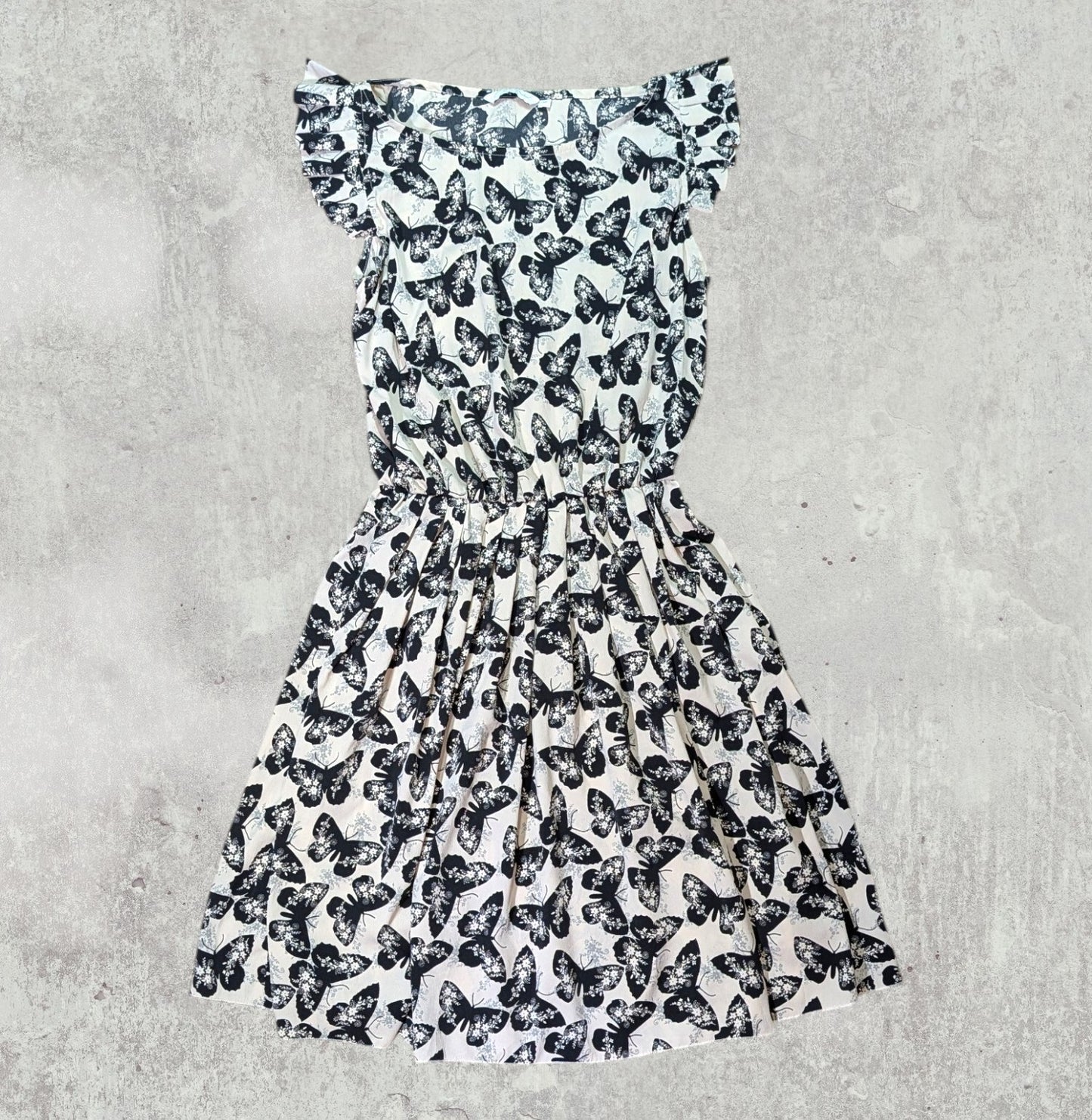 New Look Women's Butterfly Dress - Black - Size 12