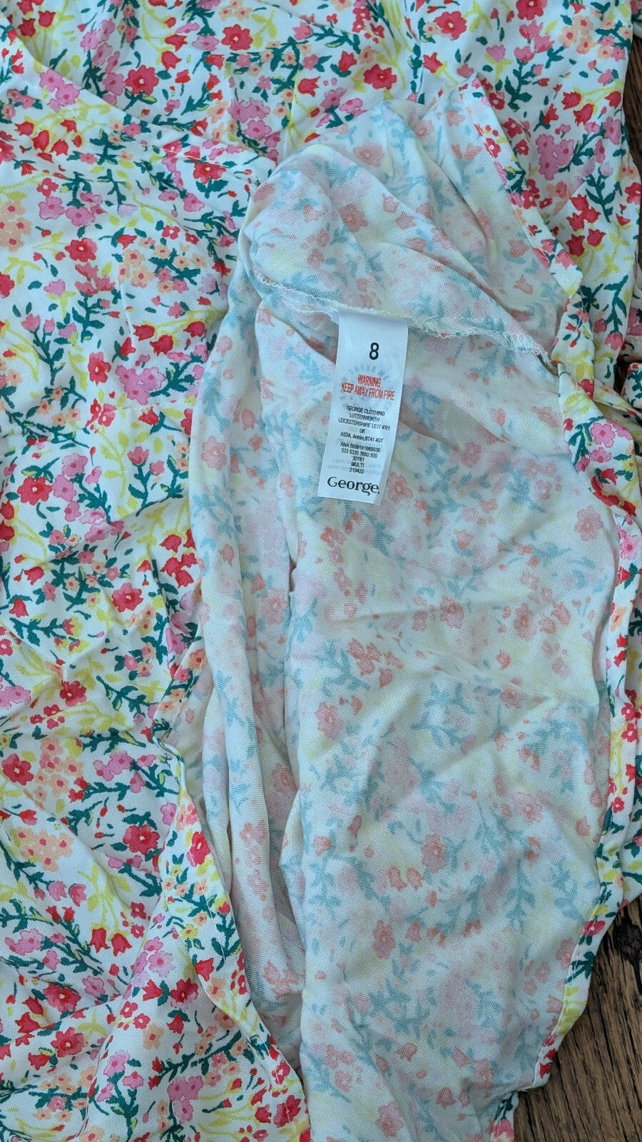 George Women's Floral Dress - Pink - Size 8